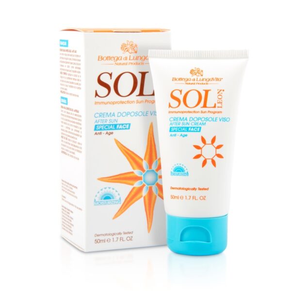 SOL LEON CREMA DOPOSOLE VISO AFTER SUN Special FACE Anti - Age